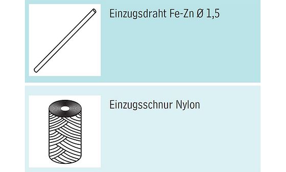 Positionen für Einzugshilfen