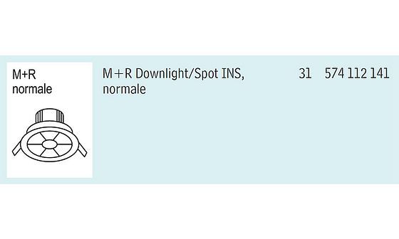 Esempio: spot 230 V.